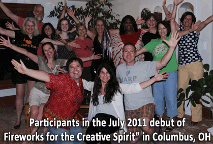 Participants in the 2011 debut "Fireworks for the Creative Spirit"