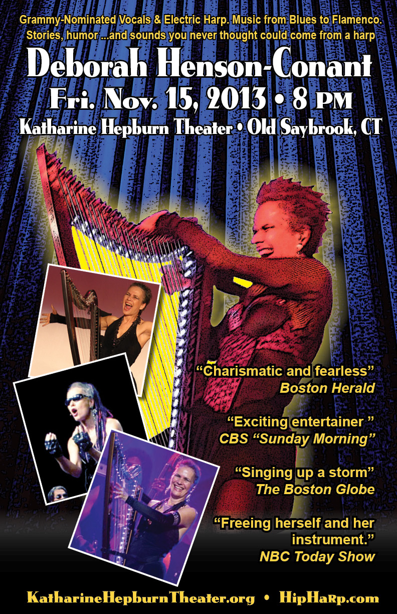 Hip-Harp Solo Show – Fri. Nov. 15 – Old Saybrook, CT