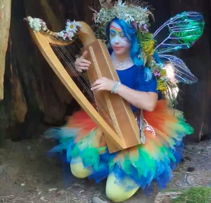 Rainbow Harp Faery ~ Eily Aurora