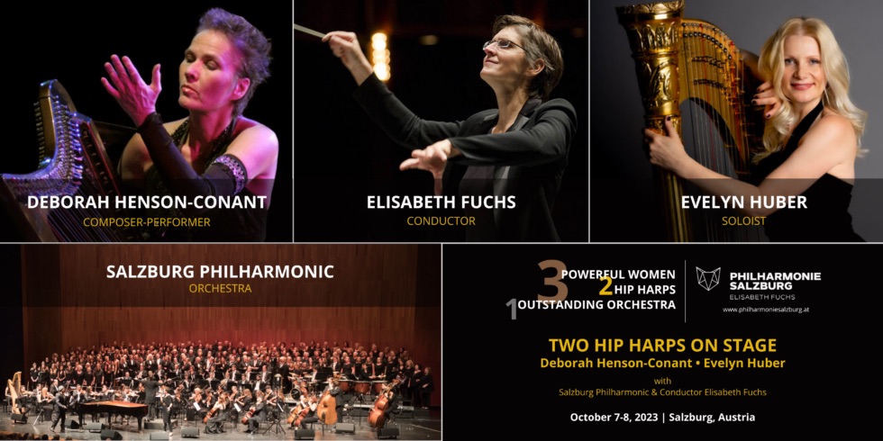 3 Powerful Women ∙ 2 Hip Harps ∙ 1 Outstanding Orchestra ∙ Together for the First Time — Salzburg, Austria [PRESS RELEASE]