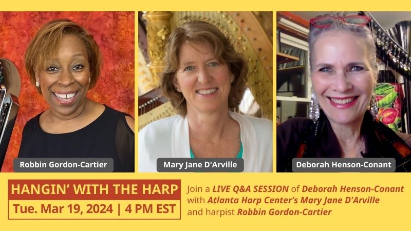 Hangin’ with the Harp: Atlanta Harp Center Interview with Deborah Henson-Conant